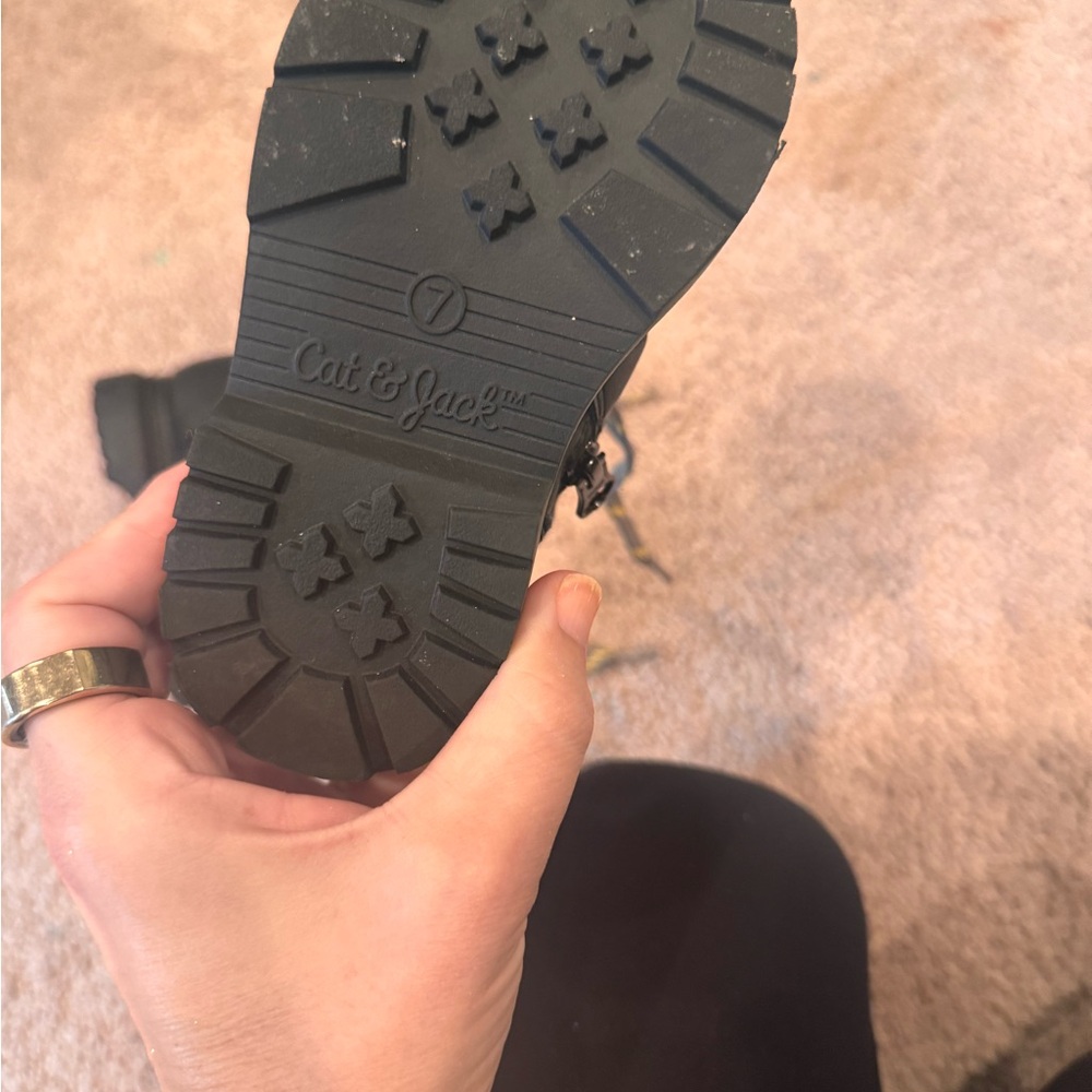 Cat & Jack Black Kids Boots